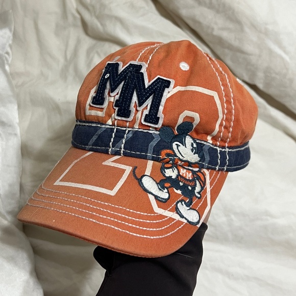 Mickey Mouse Disney orange and navy hat - Picture 1 of 6